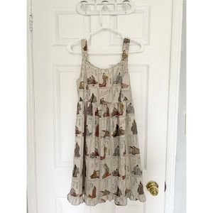 Japanese art print mini dress